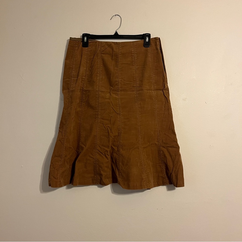 Tan corduroy skirt